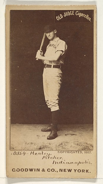 Healey, Pitcher, Indianapolis, from the Old Judge series (N172) for Old Judge Cigarettes