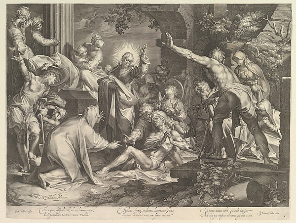 The Raising of Lazarus by Jan Muller