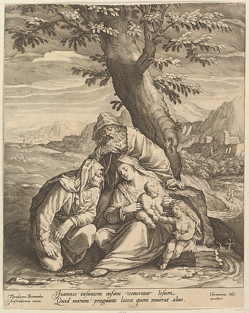 Holy Family with St. Elizabeth and St. John the Baptist by Jan Muller