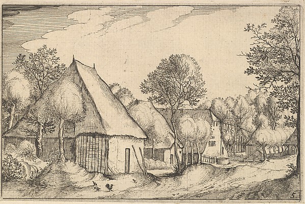 Farmyard, plate 5  from "Regiunculae et Villae Aliquot Ducatus Brabantiae"