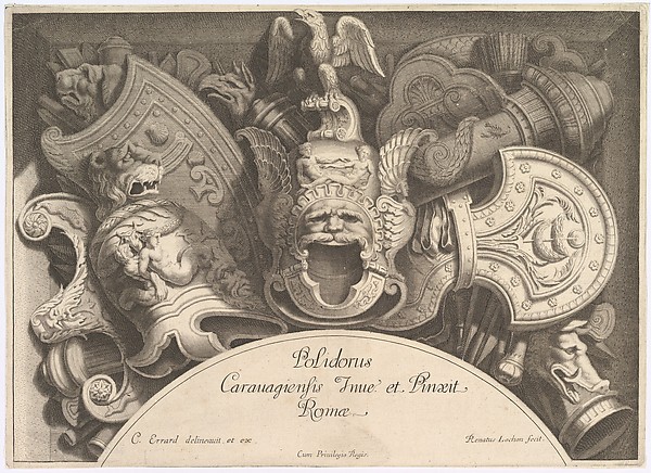 Divers Trophées (Weapon Trophies after the Façade of Palazzo Milesi in Rome)