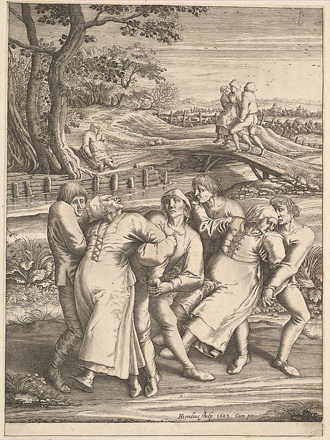 Epileptics Walking to the Left from Pilgrimage of the Epileptics to the Church at Molenbeeck