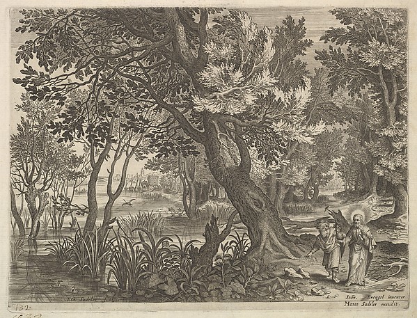 River View with Christ Tempted by the Devil