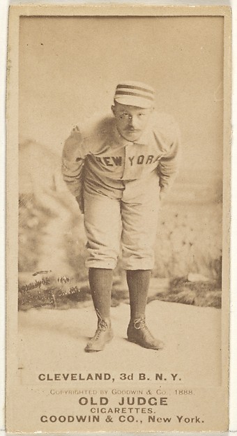 Cleveland, 3rd Base, New York, from the Old Judge series (N172) for Old Judge Cigarettes