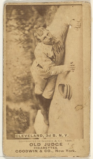 Cleveland, 3rd Base, New York, from the Old Judge series (N172) for Old Judge Cigarettes