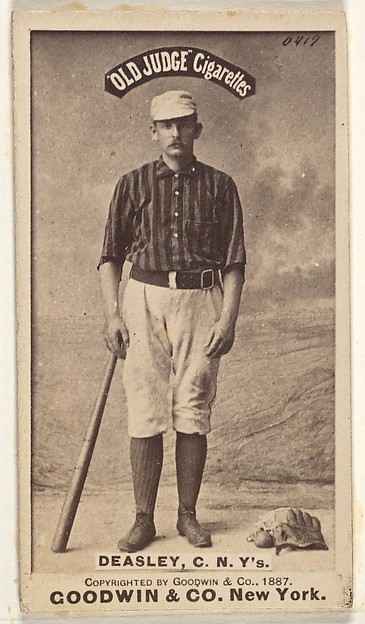 Thomas H. "Pat" Deasley, Catcher, New York, from the Old Judge series (N172) for Old Judge Cigarettes