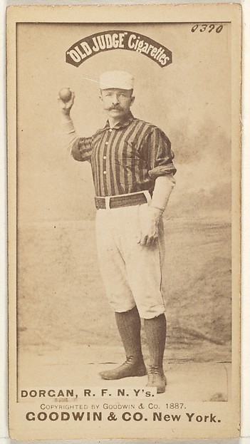 Michael Cornelius Dorgan, Right Field, New York, from the Old Judge series (N172) for Old Judge Cigarettes