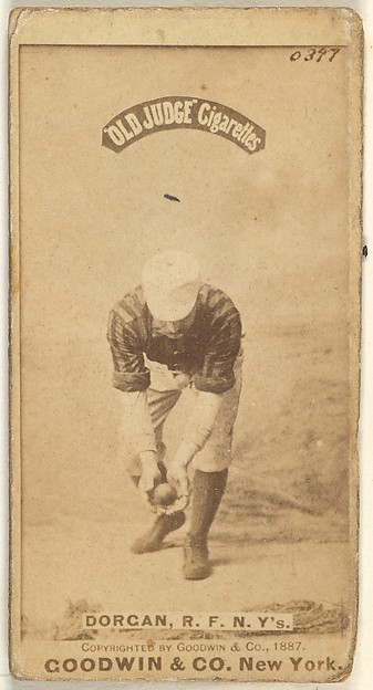Michael Cornelius Dorgan, Right Field, New York, from the Old Judge series (N172) for Old Judge Cigarettes