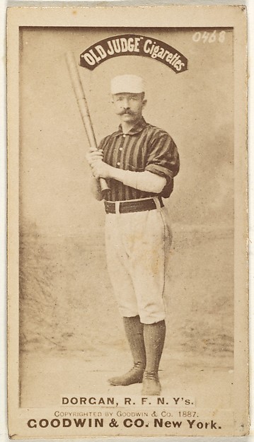 Michael Cornelius Dorgan, Right Field, New York, from the Old Judge series (N172) for Old Judge Cigarettes