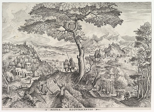 Soldiers at Rest (Milites requiescentes) from The Large Landscapes