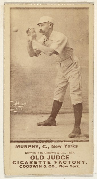 Patrick J. Murphy, Catcher, New York, from the Old Judge series (N172) for Old Judge Cigarettes