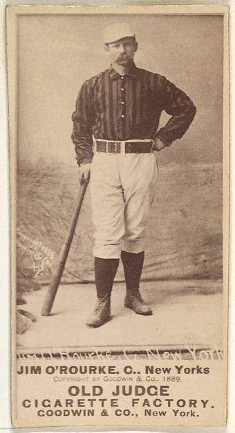 James Henry O'Rourke, 3rd Base, New York, from the Old Judge series (N172) for Old Judge Cigarettes