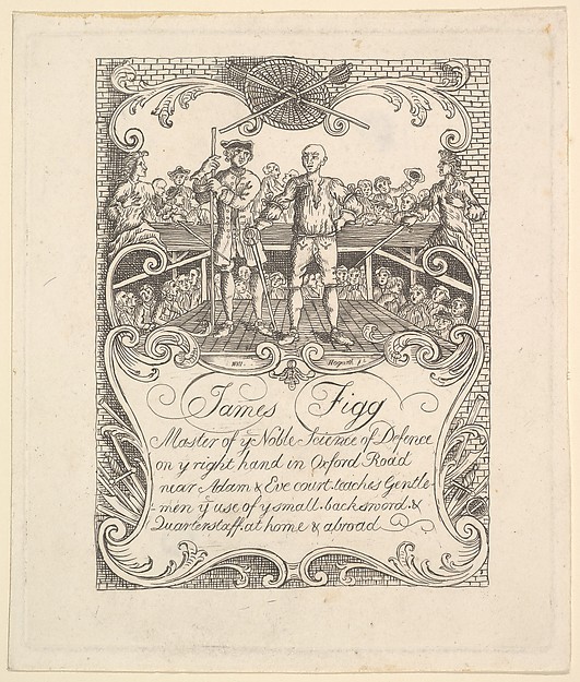 Trade card for James Figg by William Hogarth, The Metropolitan Museum of Art