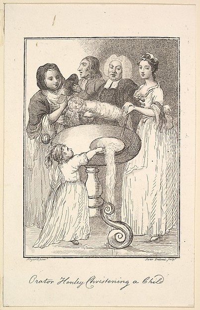 Orator Henley Christening a Child