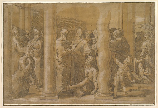 Saints Peter and John healing the Sick