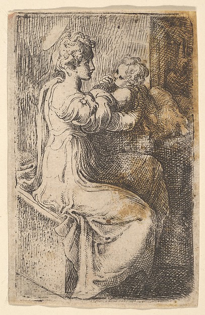 Virgin and Child by Parmigianino (Girolamo Francesco Maria Mazzola)