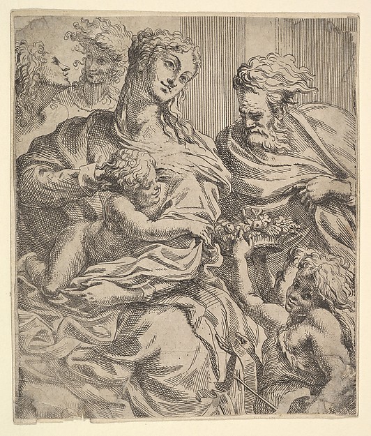 Holy Family by Anonymous, Italian, 17th century