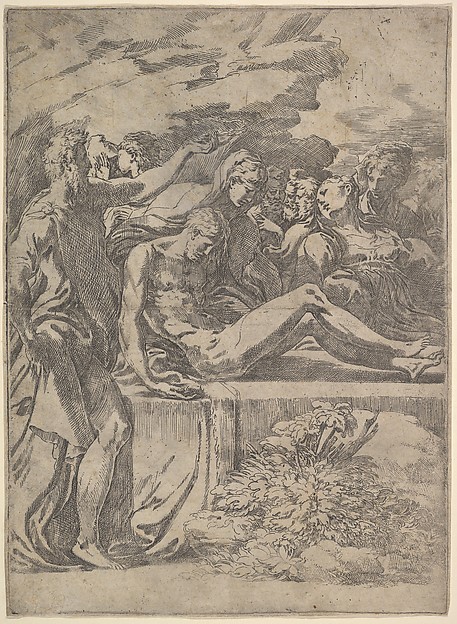 Entombment by Parmigianino (Girolamo Francesco Maria Mazzola)