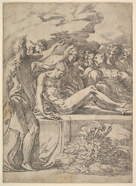 Entombment by Parmigianino (Girolamo Francesco Maria Mazzola)