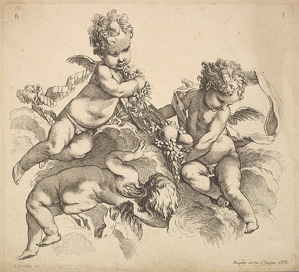 Three Children with a Fruit Plate