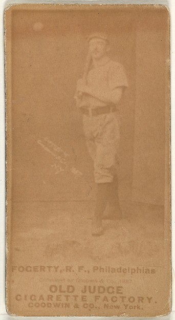 James G. Fogarty, Right Field, Philadelphia, from the Old Judge series (N172) for Old Judge Cigarettes