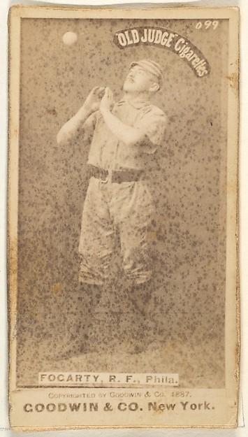 James G. Fogarty, Right Field, Philadelphia, from the Old Judge series (N172) for Old Judge Cigarettes