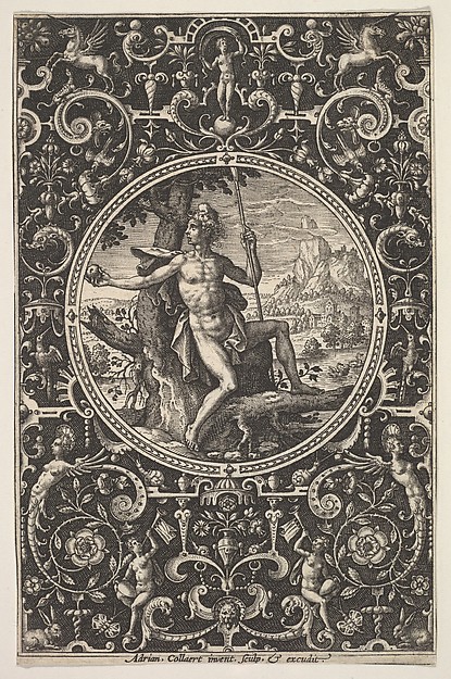 Paris in a Decorative Frame with Grotesques