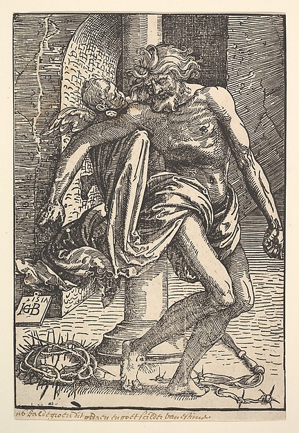 Christ with the Instruments of Torture Supported by a Little Angel by Hans Baldung Grien