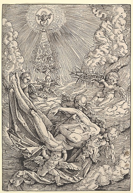 The Body of Christ Carried by Angels towards Heaven by Hans Baldung Grien