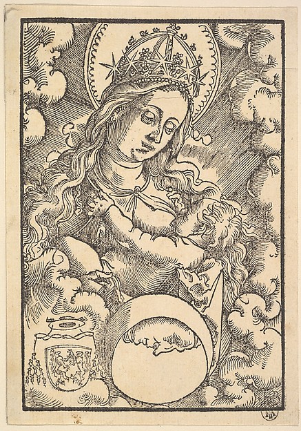 Madonna Lactans, from "Enchiridon Poeticum" by Hans Baldung Grien