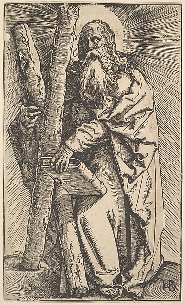 St. Andrew, from "Christ and the Apostles" by Hans Baldung Grien
