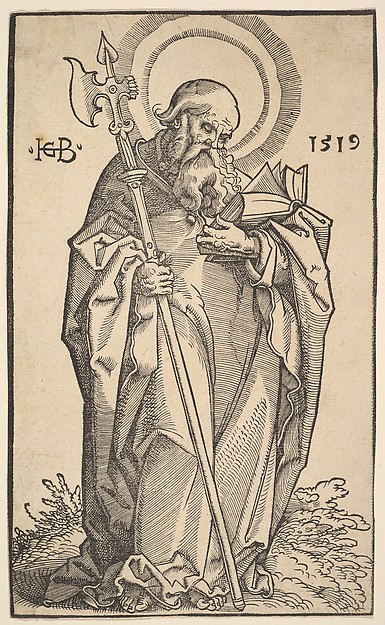 St. Matthew, from "Christ and the Apostles" by Hans Baldung Grien