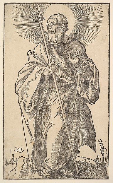 St. Thomas, from "Christ and the Apostles" by Hans Baldung Grien
