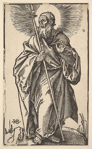 Saint Thomas, from "Christ and the Apostles" by Hans Baldung Grien