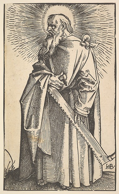 St. Simon, from "Christ and the Apostles" by Hans Baldung Grien