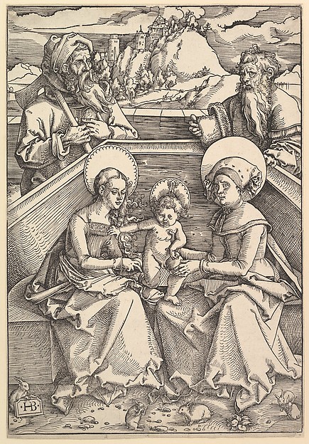 The Holy Family with St. Anna and St. Joachim by Hans Baldung Grien