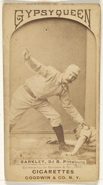 Sam Barkley, 2nd Base, Pittsburgh, from the Old Judge series (N172) for Old Judge and Gypsy Queen Cigarettes