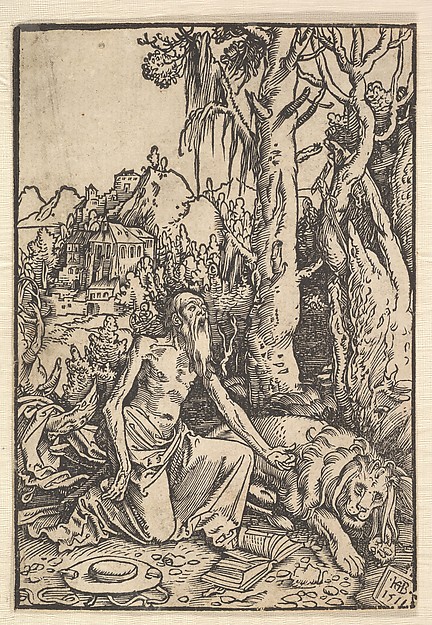 St. Jerome in the Desert by Hans Baldung Grien