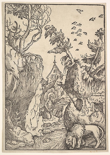 St. Jerome in the Desert by Hans Baldung Grien