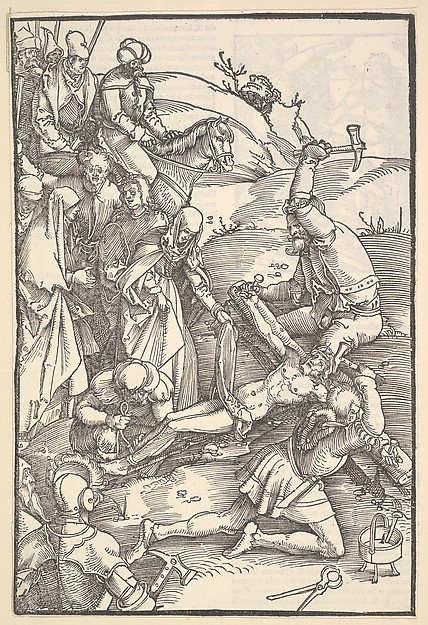 Christ Nailed to the Cross; verso: Christ Nailed to the Cross, from Speculum Passionis Domini Nostri Ihesu Christi by Hans Baldung Grien