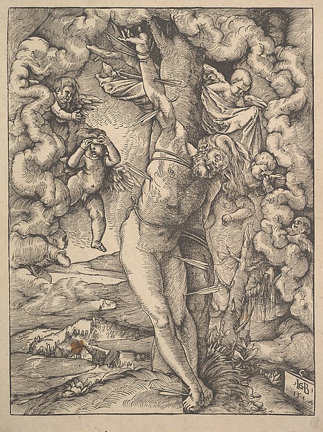 St. Sebastian Bound to a Tree