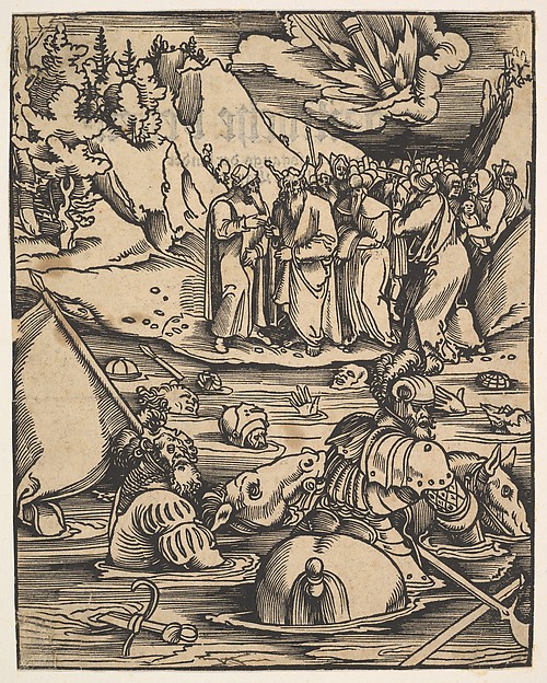 The Egyptians Crossing the Red Sea, from Das Buch Granatapfel by Hans Baldung Grien
