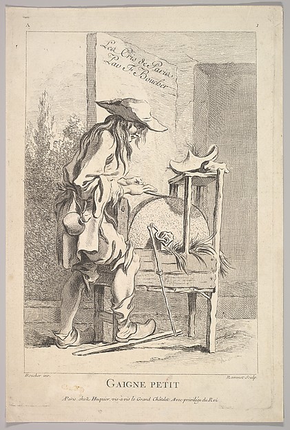 Frontispiece: Gaigne Petit, plate 1 from "Le Cris de Paris" (The Cries of Paris)