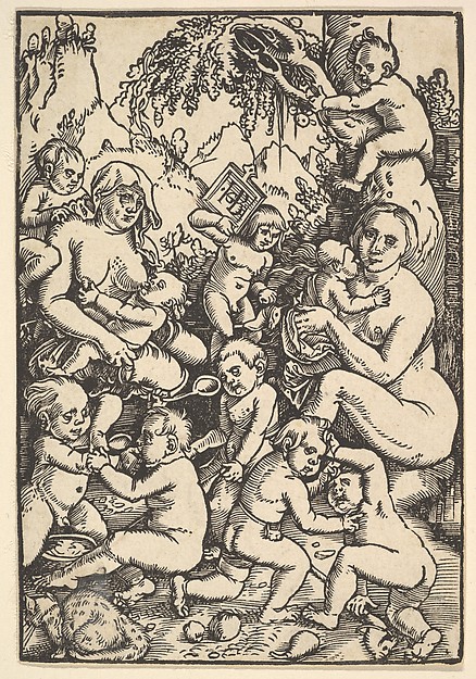 Two Mothers with Children (Die Kinderaue)