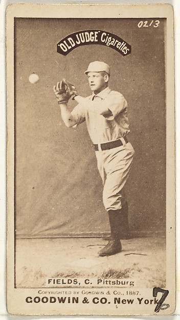 John Joseph "Jocko" Fields, Catcher, Pittsburgh, from the Old Judge series (N172) for Old Judge Cigarettes
