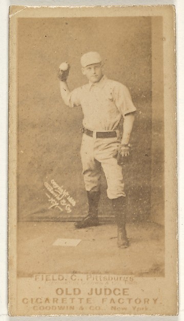 John Joseph "Jocko" Fields, Catcher, Pittsburgh, from the Old Judge series (N172) for Old Judge Cigarettes