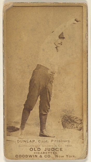 Fred "Sure Shot" Dunlap, Captain, Pittsburgh, from the Old Judge series (N172) for Old Judge Cigarettes