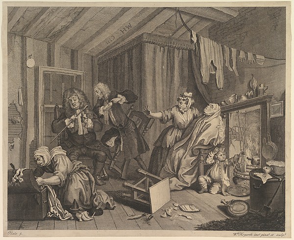 A Harlot's Progress, Plate 5