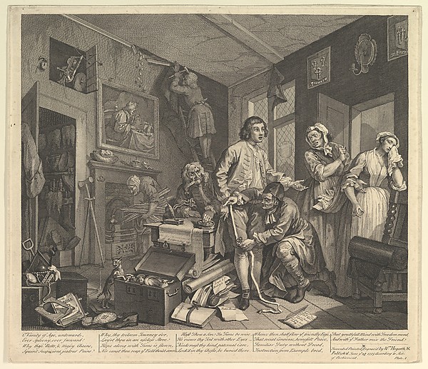 A Rake's Progress, Plate 1