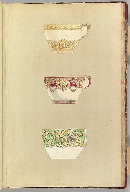 Three Designs for Decorated Cups